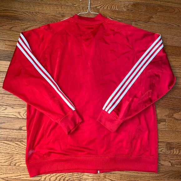 2006 Adidas Classic Red 3 Stripe Run DMC Zip Front Track Jacket Mens XL EUC - Picture 13 of 13
